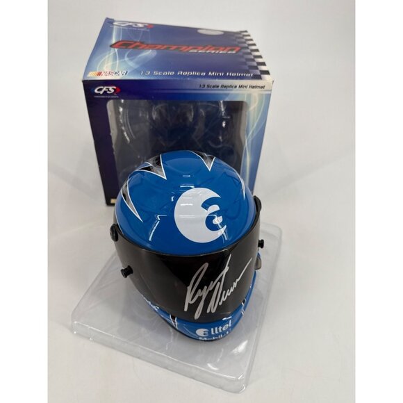 Ryan Newman Signed 1:3 Scale Replica NASCAR Mini Helmet By CFS - Picture 1 of 9